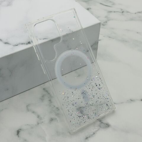 Zastitna maska (futrola) Simple Sparkle MagSafe - Samsung S928 Galaxy S24 Ultra 5G providna (MS).