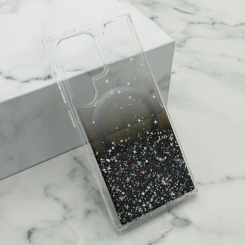 Zastitna maska (futrola) Simple Sparkle MagSafe - Samsung S928 Galaxy S24 Ultra 5G crna (MS).