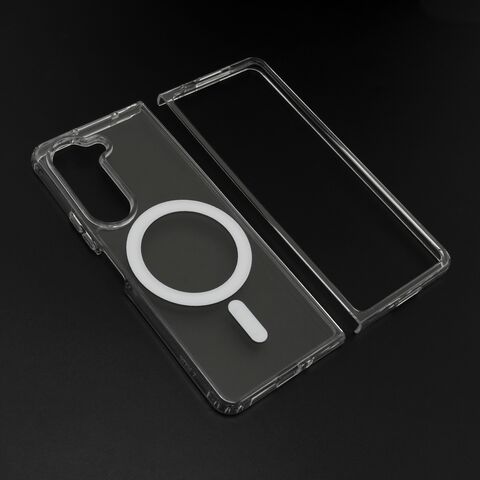 Zastitna maska (futrola) STANDARD MagSafe - Samsung Galaxy Z Fold 6 providna (bela) (MS).