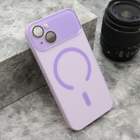 Zastitna maska (futrola) PASTELPOP MagSafe - iPhone 13 (6.1) ljubicasta (MS).
