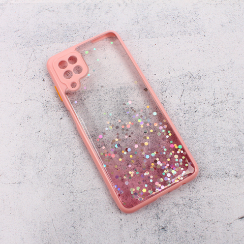 Zastitna maska (futrola) okvir Glitter - Samsung A125F Galaxy A12 roze.