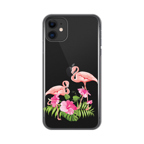 Zastitna ultra tanka (skin) maska / futrola PRINT - iPhone 11 6.1 Flamingo.