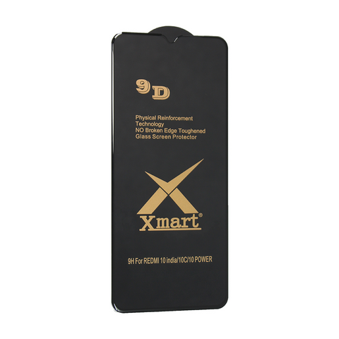Staklena folija (zastitno kaljeno staklo) za ekran X mart 9D - Xiaomi Redmi 10C.