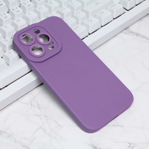 Zastitna maska (futrola) Silikon Pro Camera - iPhone 14 Pro ljubicasta.