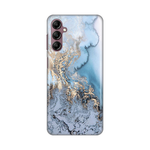 Zastitna silikonska maska (futrola) PRINT - Samsung A146B Galaxy A14 4/5G Blue Gold Marble.