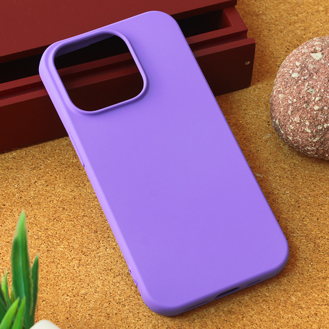 Zastitna maska (futrola) Teracell Giulietta - iPhone 15 Pro 6.1 mat ljubicasta.