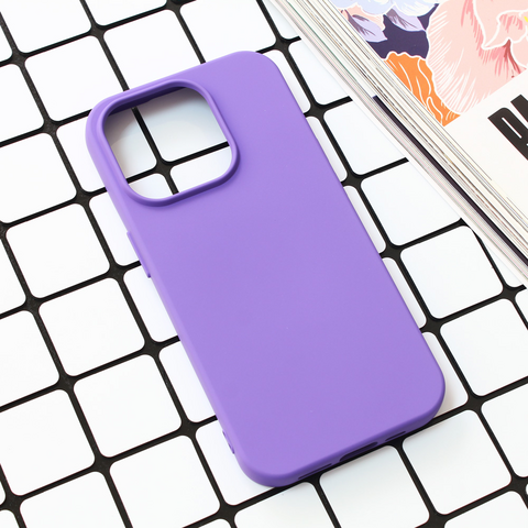 Zastitna maska (futrola) Nano Silikon - iPhone 15 Pro 6.1 ljubicasta.