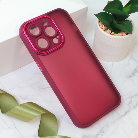 Zastitna maska (futrola) Shining Camera - iPhone 15 Pro 6.1 crvena.