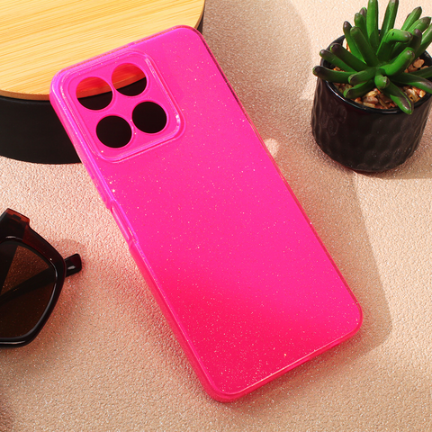 Zastitna maska (futrola) Sparkle Dust - Huawei Honor X6a pink.
