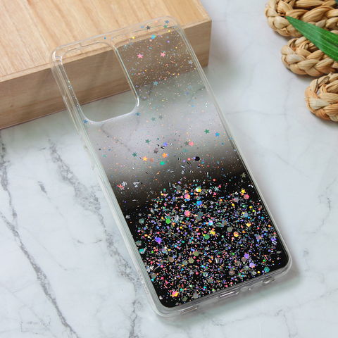 Zastitna silikonska maska (futrola) Glitter - Samsung A525 Galaxy A52 4G/A526 Galaxy A52 5G/A528B Galaxy A52s 5G crna.