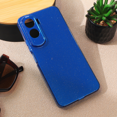 Zastitna maska (futrola) Sparkle Dust - Huawei Honor 90 Lite tamno plava.