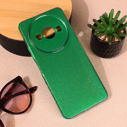 Zastitna maska (futrola) Sparkle Dust - Xiaomi Redmi A3 zelena.