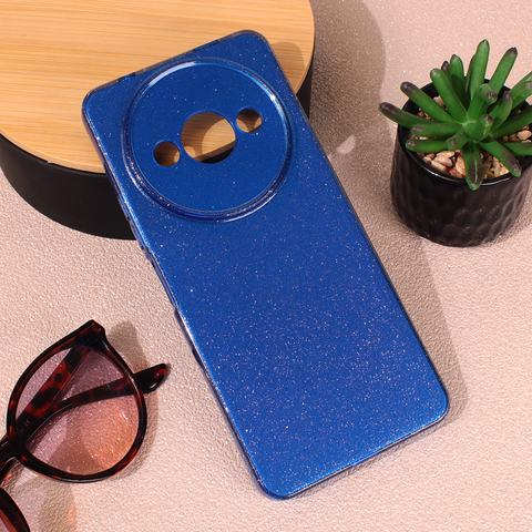 Zastitna maska (futrola) Sparkle Dust - Xiaomi Redmi A3 tamno plava.