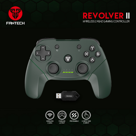 Joypad wireless Fantech WGP12 Revolver II zeleni.