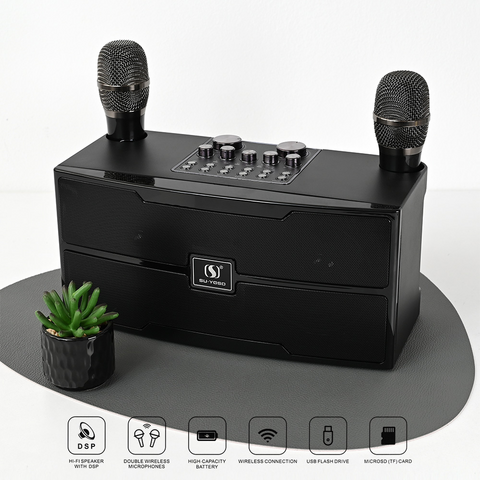 Bluetooth zvucnik sa mikrofonom YS201 crni.