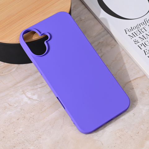 Zastitna maska (futrola) Teracell Giulietta - iPhone 16 Plus 6.7 mat ljubicasta.