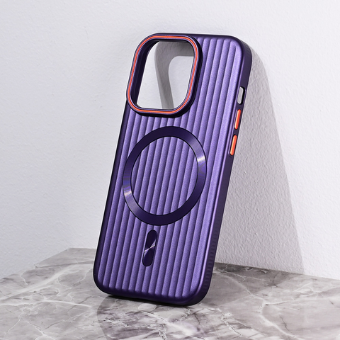 Zastitna maska (futrola) Magsafe Stripe - iPhone 14 Pro ljubicasta.