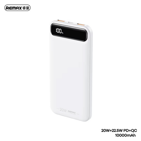 Univerzalna Back Up Baterija prenosiva baterija REMAX Bole Series RPP-520 PD20W+QC22.5W Fast Charging 10000mAh beli.