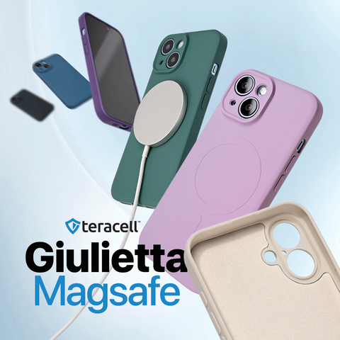 Zastitna maska (futrola) Teracell Giulietta Magsafe - iPhone 15 Pro 6.1 plava.