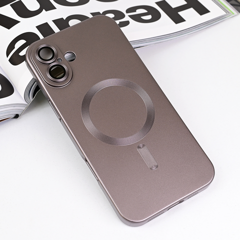 Zastitna maska (futrola) Magsafe Chrome - iPhone 16 Plus 6.7 siva.