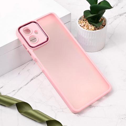 Zastitna maska (futrola) Shining Camera - Samsung A065F Galaxy A06 4G roze.