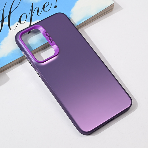 Zastitna maska (futrola) providna - Samsung A566 Galaxy A56 ljubicasta.