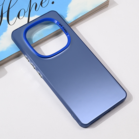 Zastitna maska (futrola) providna - Xiaomi Redmi Note 14 Pro 5G plava.