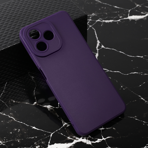 Zastitna maska (futrola) Teracell Giulietta - Realme Note 50 mat tamno ljubicasta.