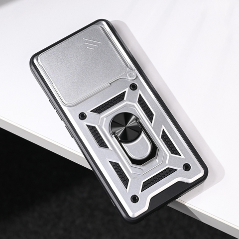 Zastitna maska (futrola) Hard Shield - Xiaomi Redmi Note 14 4G (SRB) srebrna.