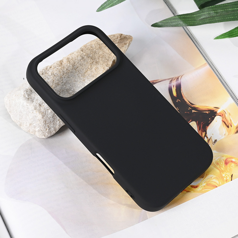 Zastitna maska (futrola) Teracell Soft Velvet - iPhone 17 Pro crna.