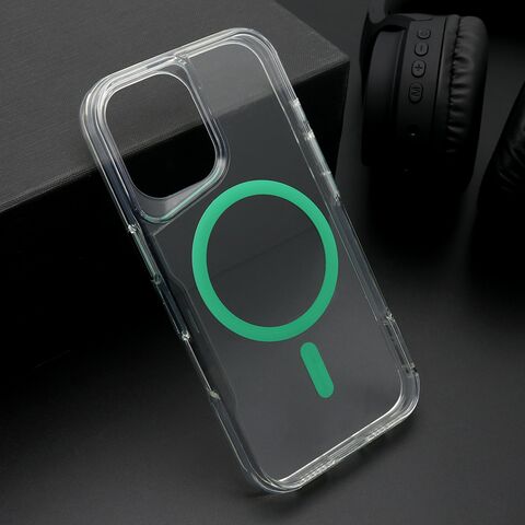Zastitna maska (futrola) AURA MagSafe - iphone 16 (6.1) zelena (MS).