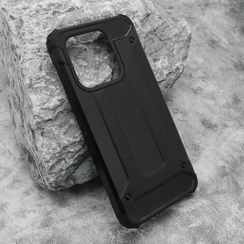 Zastitna maska (futrola) DEFENDER II - Xiaomi Redmi Note 14 4G crna (MS).