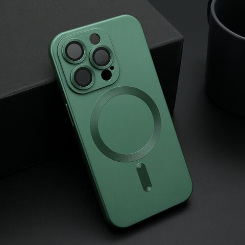 Zastitna maska (futrola) ELEGANT MAGSAFE - iPhone 15 Pro (6.1) zelena (MS).