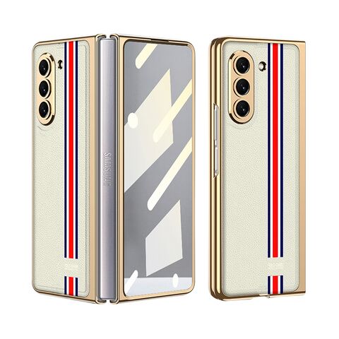 Zastitna maska (futrola) ELEGANT RED LINE - Samsung F946 Galaxy Z Fold 5 5G zlatna (GKK case) (MS).
