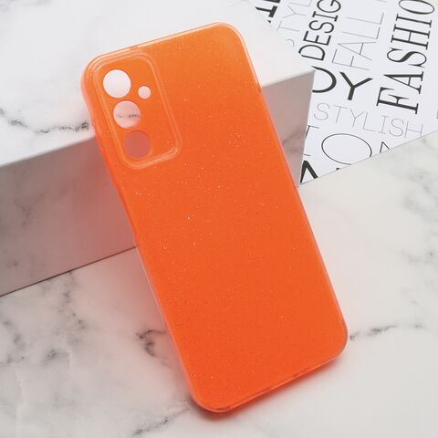 Zastitna maska (futrola) GLOW SHINING - Samsung A145R Galaxy A14 4G/Galaxy A14 5G narandzasta (MS).