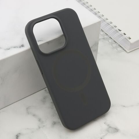 Zastitna maska (futrola) PURE MagSafe - iPhone 15 Pro (6.1) siva (MS).