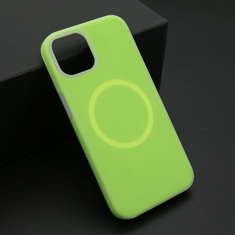 Zastitna maska (futrola) PASTEL COLOR MagSafe - iPhone 13 (6.1) zelena (MS).