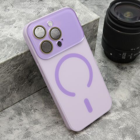 Zastitna maska (futrola) PASTELPOP MagSafe - iPhone 15 Pro (6.1) ljubicasta (MS).