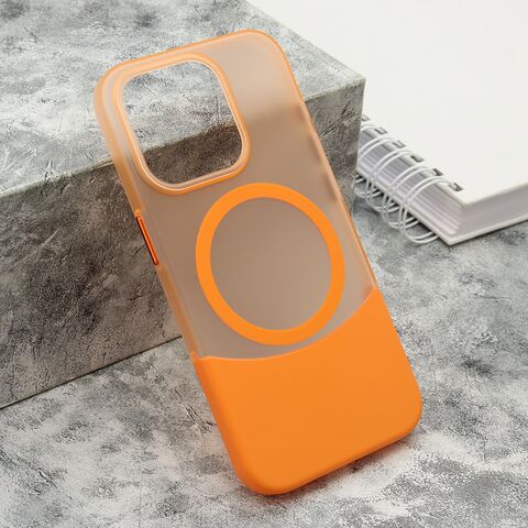 Zastitna maska (futrola) PUZZLE - iPhone 15 Pro (6.1) narandzasta (MS).