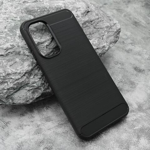 Zastitna silikonska maska (futrola) BRUSHED - Samsung A566 Galaxy A56 5G crna (MS).