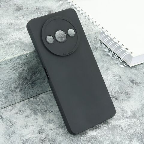 Zastitna silikonska maska (futrola) Pro Camera - Xiaomi Redmi A3/A3x crna (MS).