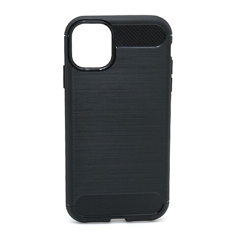 Zastitna silikonska maska (futrola) BRUSHED - iPhone 11 (6.1) crna (MS).