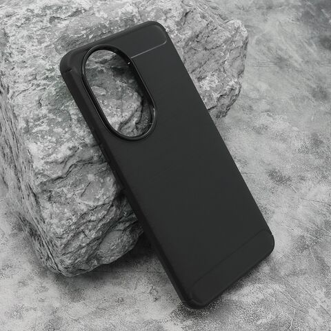 Zastitna silikonska maska (futrola) BRUSHED - Huawei Honor 200 crna (MS).