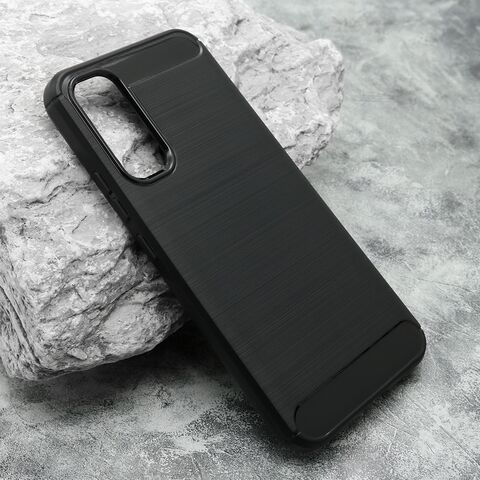 Zastitna silikonska maska (futrola) BRUSHED - Samsung A356 Galaxy A35 5G 5G crna (MS).