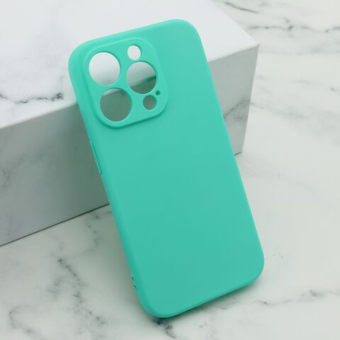 Zastitna maska (futrola) Soft Silicone - iPhone 15 Pro (6.1) mint (MS).