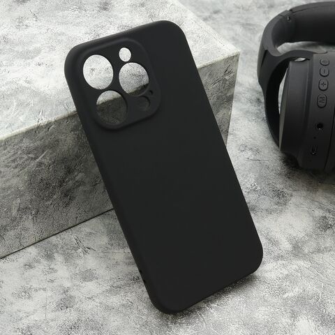 Zastitna maska (futrola) VELVET TOUCH - iPhone 15 Pro (6.1) crna (MS).