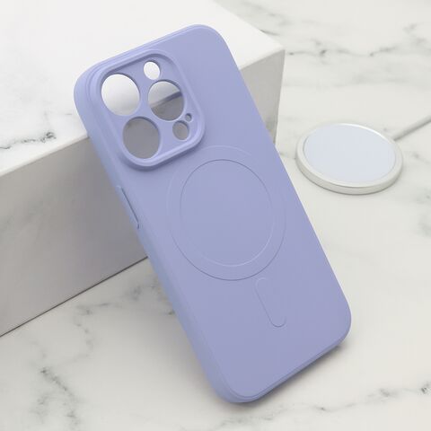 Zastitna maska (futrola) VELVET TOUCH MagSafe - iPhone 14 Pro (6.1) ljubicasta (MS).