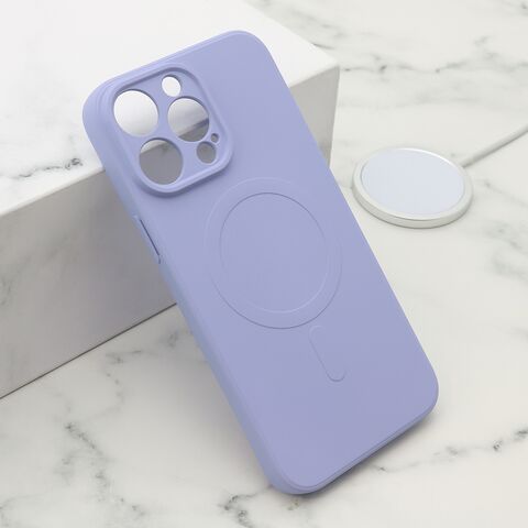 Zastitna maska (futrola) VELVET TOUCH MagSafe - iPhone 14 Pro Max (6.7) ljubicasta (MS).