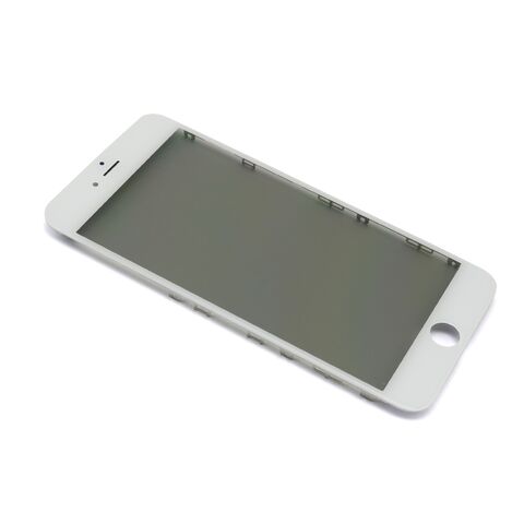 Staklo touchscreen-a - iPhone 6s Plus + okvir + OCA stiker + polaroid ORG (Crown Quality) beli (white) (MS).