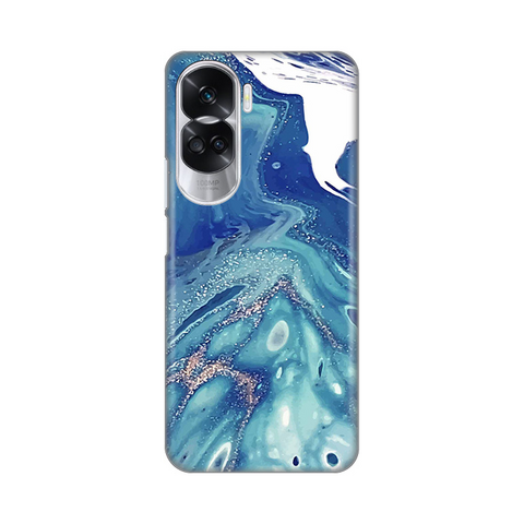 Zastitna silikonska maska (futrola) PRINT - Huawei Honor 90 Lite Blue Marble.